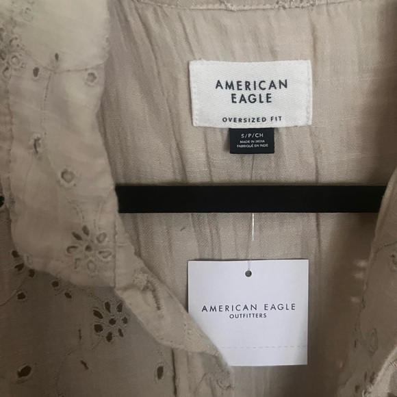 American eagle oversized button down shirt NWT - Picture 7 of 7